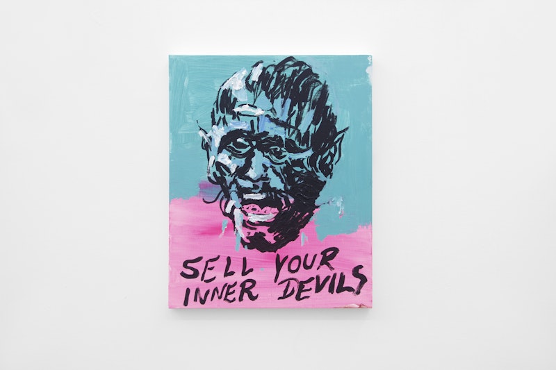 Untitled Painting (Sell Your Inner Devils), 2017