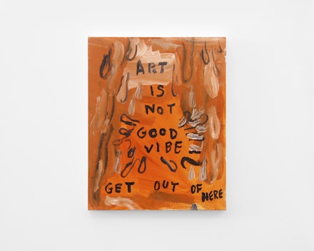 Pintura sem título (Art is Not a Good Vibe), 2017