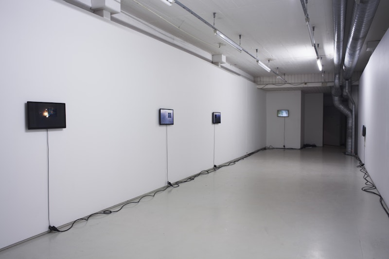 Vista da exposição 'Attachments', 2014