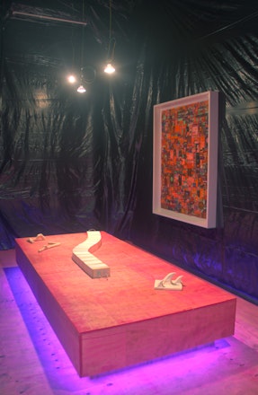 Exhibition view of 'Jardim das delícia com juízo final', 2018