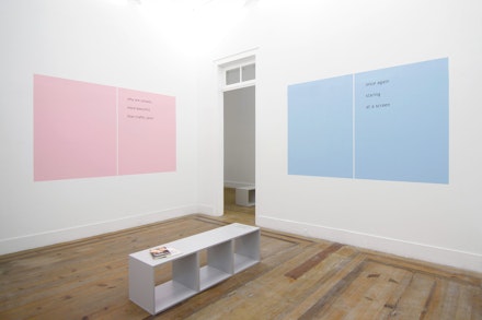 View of the exhibition 'A Lesson Loosely Learned', 2018