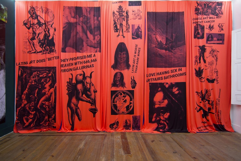04. Cavalo _ The Importance of the Devil by Alvaro Seixas _ Latin Art, 2019_ sublimation printing on synthetic fabric _ variable dimensions